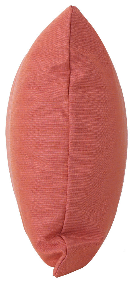 GDF Studio Kaffe Indoor Water Resistant Rectangular Throw Pillow, Coral, Single