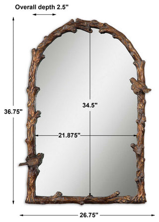 Uttermost Paza Antique Gold Arch Mirror