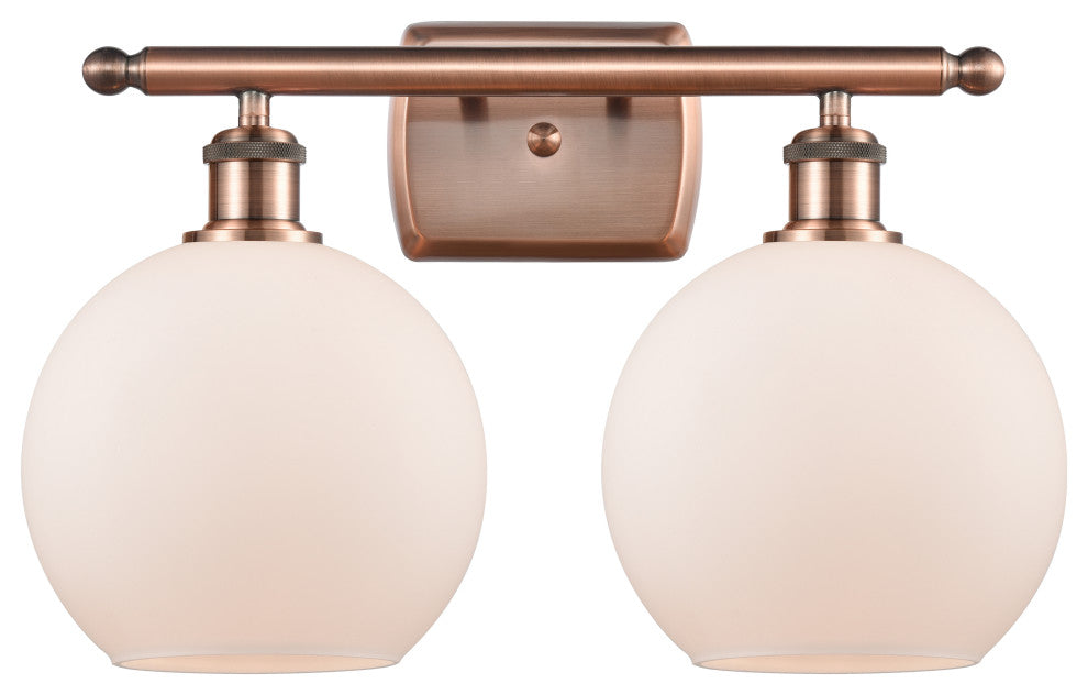 Innovations Lighting 516-2W-AC-G121-8 Athens 2 Light 16" Bath Vanity Light