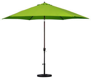 Astella 11' Round Table Patio Umbrella, Auto Crank Lift, Polyester, Lime Green