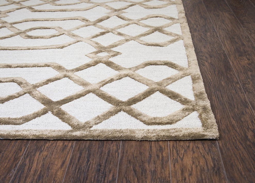 Rizzy Home ME317A Monroe Area Rug 5'x8' Cream
