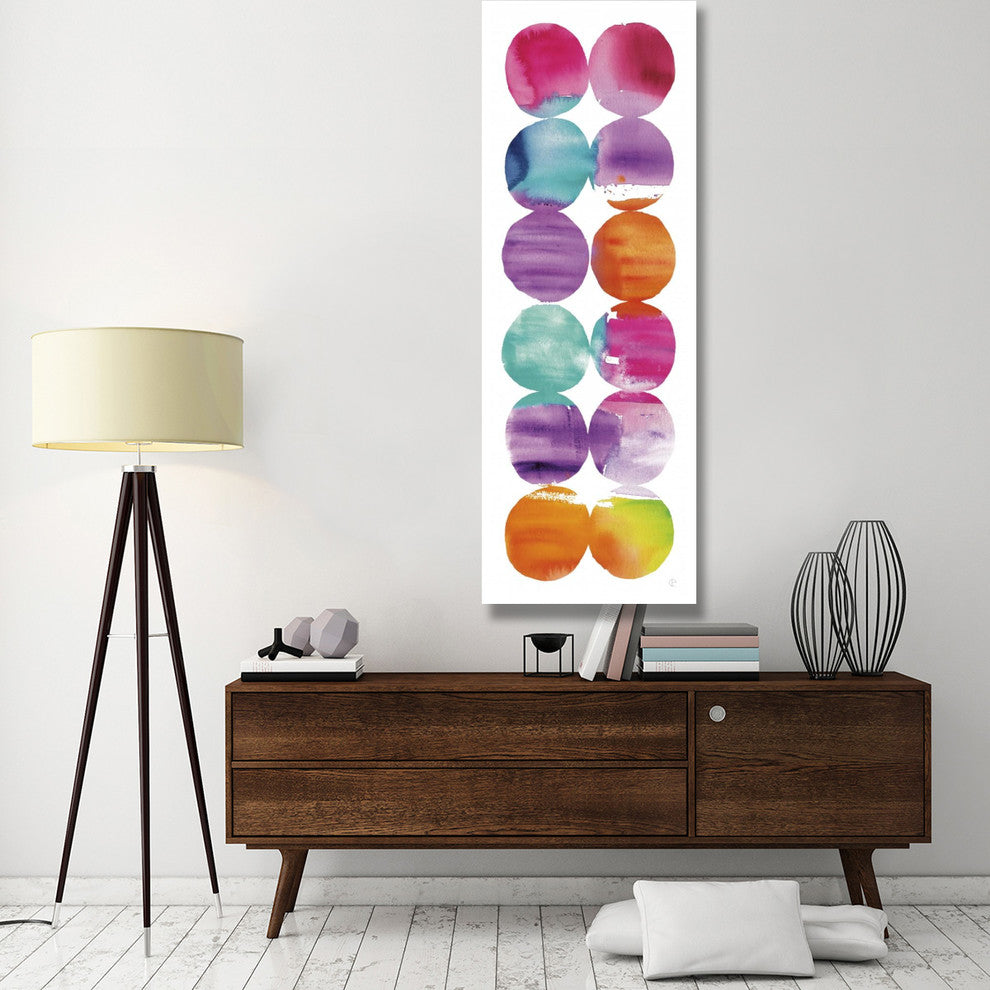 "Spring Dots Panel I" Digital Paper Print by Elyse DeNeige, 26"x74"