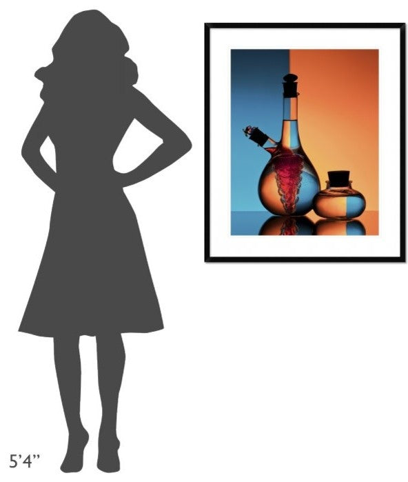 "Oil And Vinegar" Framed Digital Print by Aida Ianeva, 30x36"