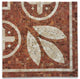 Coral Carnelian 11x11 Marble Mosaic Border Corner Tile Polished, 1 piece