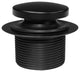 White 1.5" Tubular Tip Toe Bath Waste In Powder Coated White, Powder Coated Flat Black