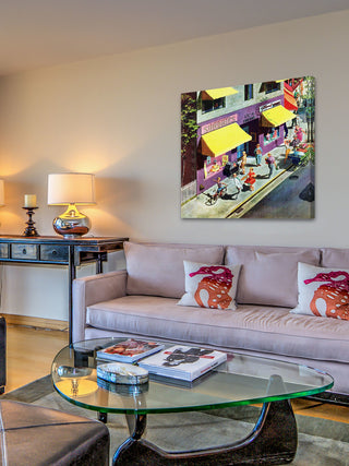 "Bicycle Tricks" Painting Print on Canvas by Thornton Utz