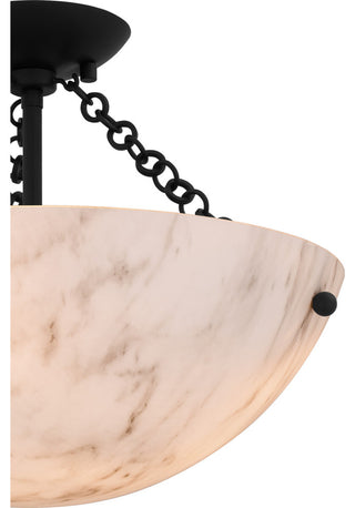 Quoizel QSF6751 Baylor 3 Light 15"W Semi-Flush Bowl Ceiling - Matte Black