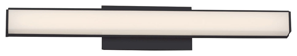 Brink LED Bathroom Vanity/Wall Light, Black, 18", 3500k