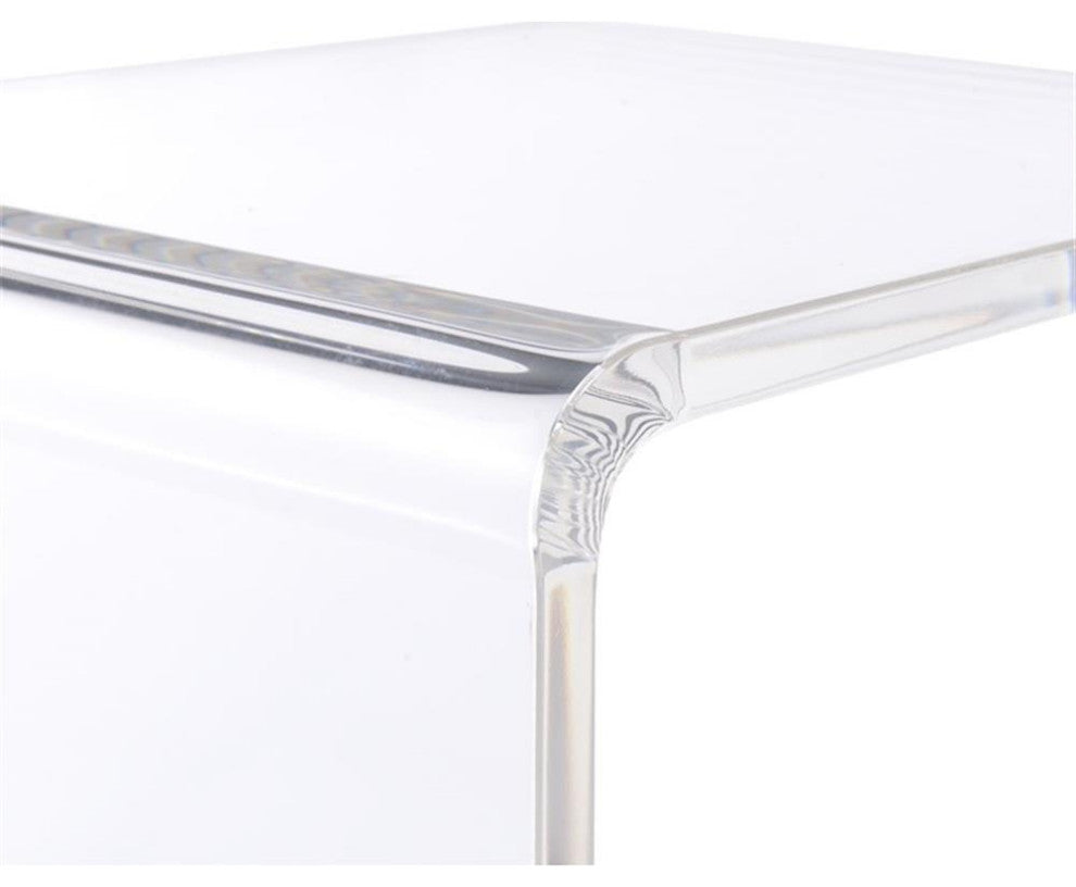 Picket House Furnishings Peek Acrylic Snack Table in Clear