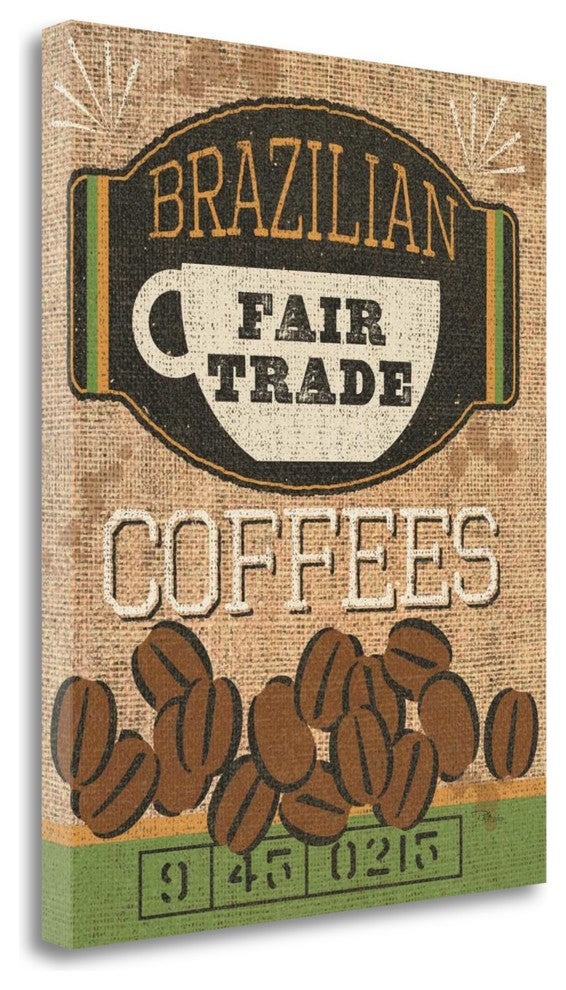"Coffee Sack IV" By Pela Studio, Giclee Print on Gallery Wrap Canvas