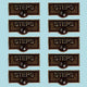 10 Switch Plate Tags STEPS Name Signs Labels Cast Brass |