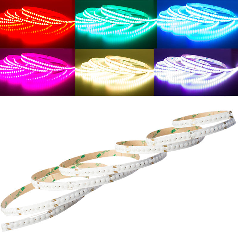 24V Super Bright Rgb Dot Cob Color Change LED Strip With Controller and Power