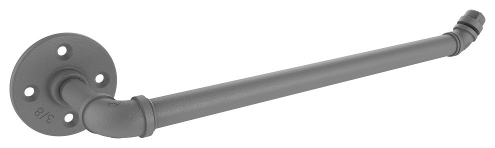 Pipeline Wall Mounted Paper Towel Holder, Matte Gray