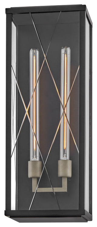 Hinkley Monte Large Wall Mount Lantern, Black