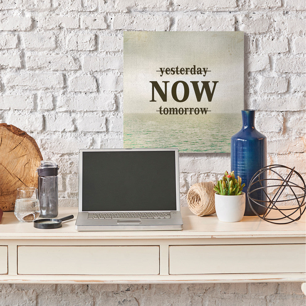 Now Inspirational Word Ocean Beach Design, 30"x30"