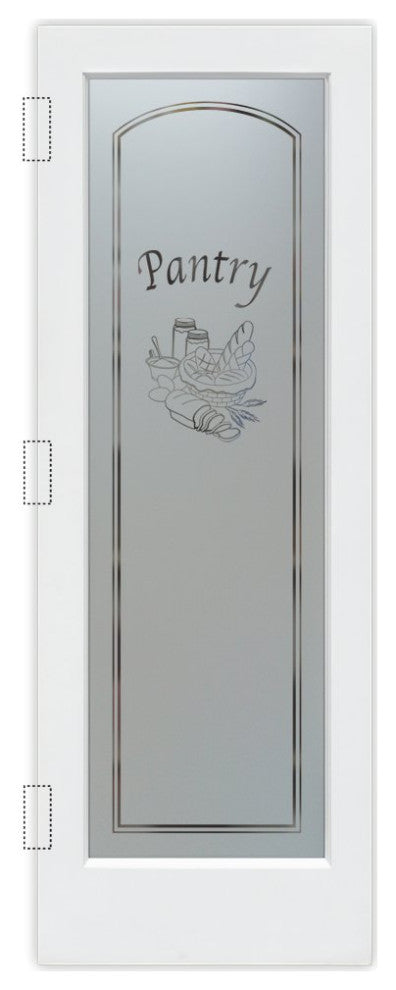 Pantry Door - Bread Basket - Primed - 28" x 80" - Book/Slab Door