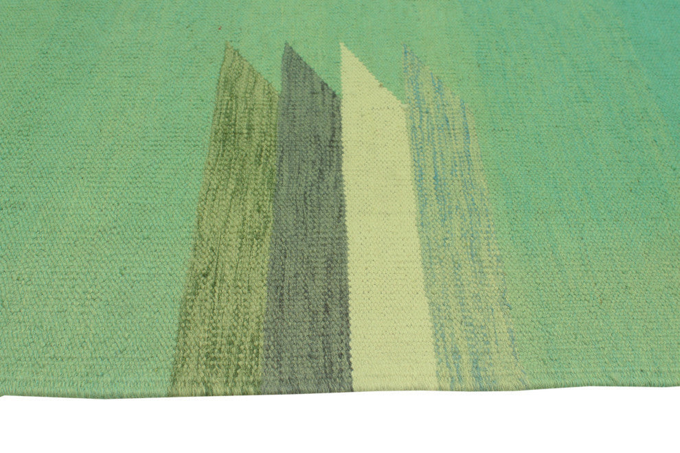 Winchester Kilim Edith Light Green/Gray Rug, 8'10x11'8
