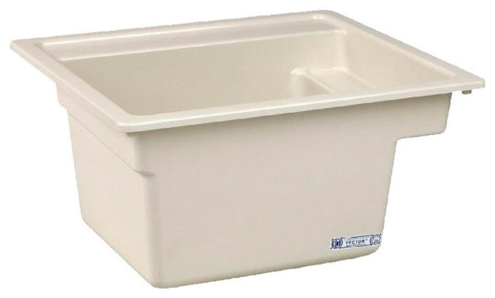 Mustee, Bathroom Sink, Biscuit, 25"x22"x13"