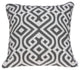 HomeRoots 20" x 0.5" x 20" Elegant Traditional Gray and White Pillow Cover