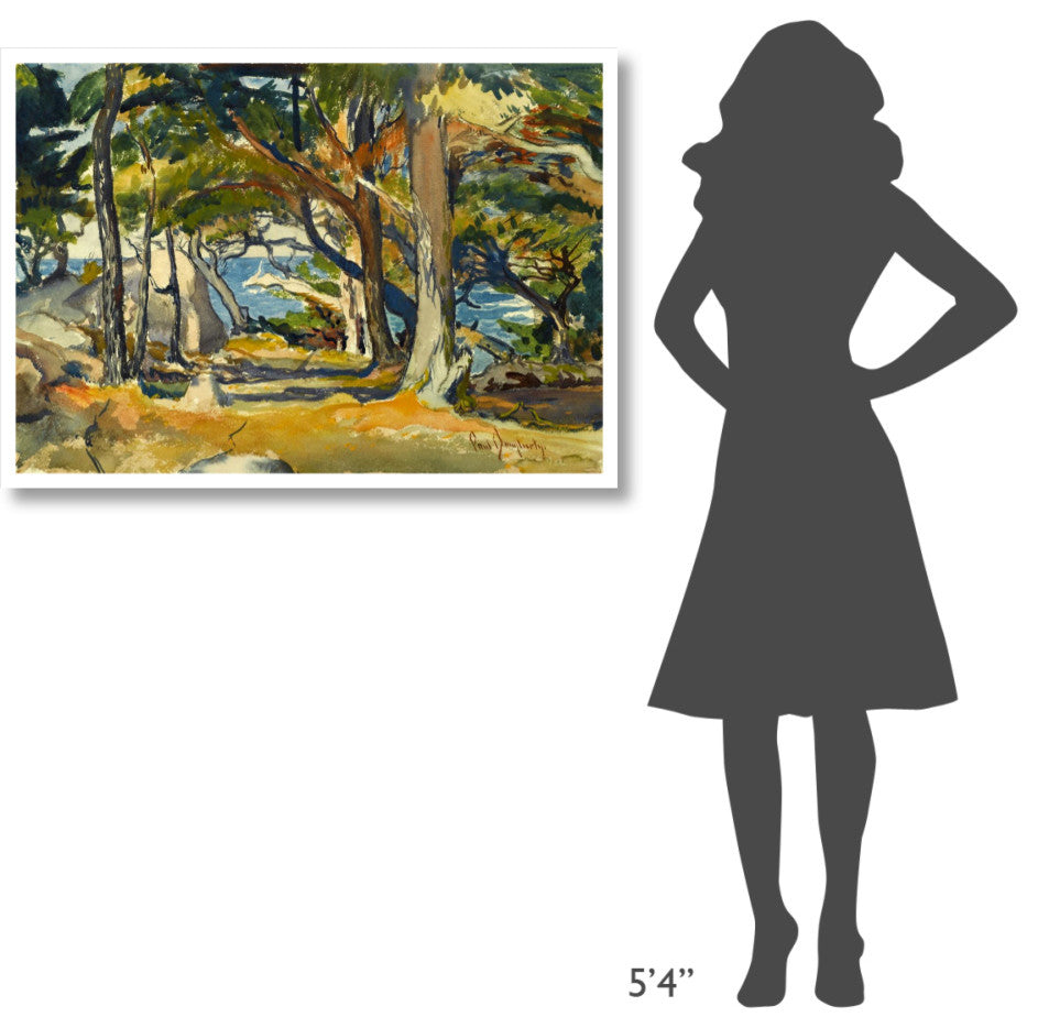 "Cedar Grove by the Sea, ca. 1916" Paper Print by Paul Dougherty, 42"x30"