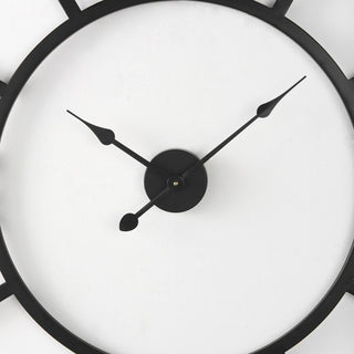 Stoke Matte Black Iron 42" Round Wall Clock