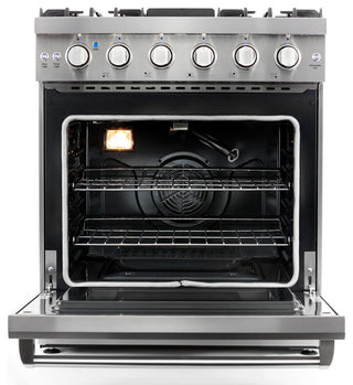 2-Piece Kitchen, 30" Gas Range and 30" Island Range Hood