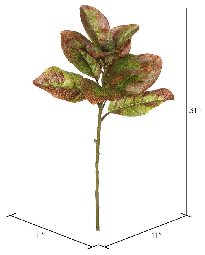 Vickerman Fa172301 31" Artificial Autmn Magnolia Leaves, No Blossom