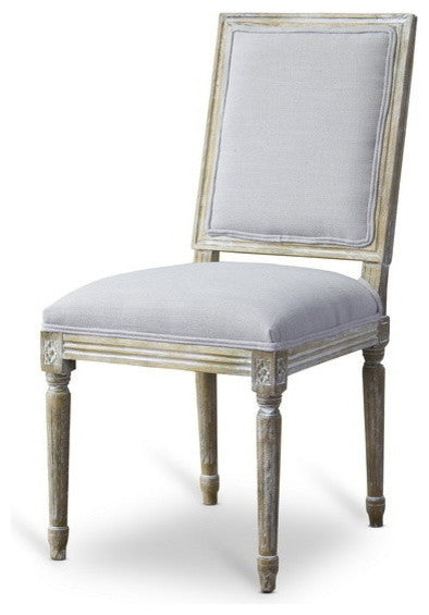 Baxton Studio Clairette Wood Traditional French Accent Chair