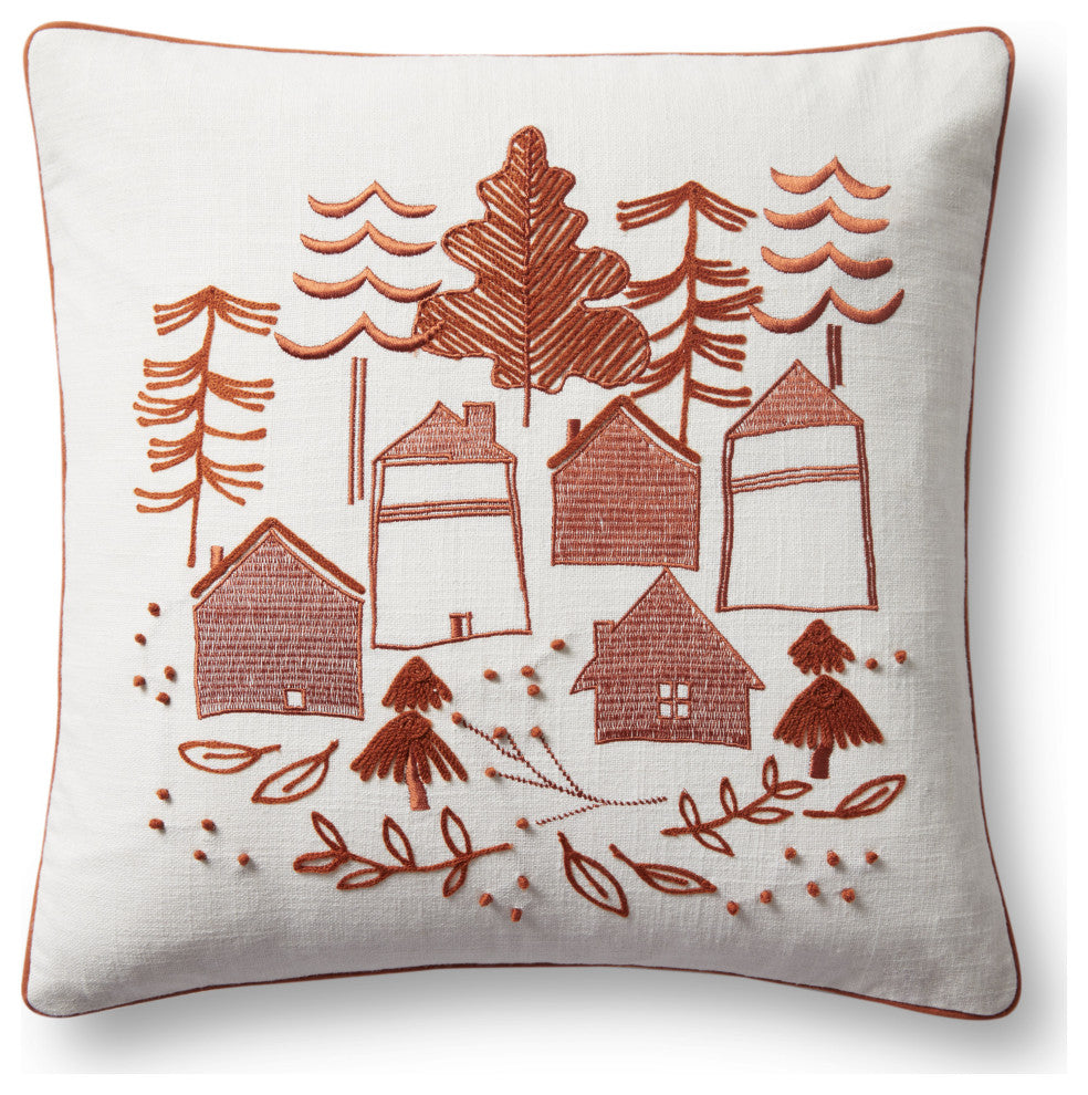Loloi PLL0028 Spice 18" x 18" Cover w/Down Pillow