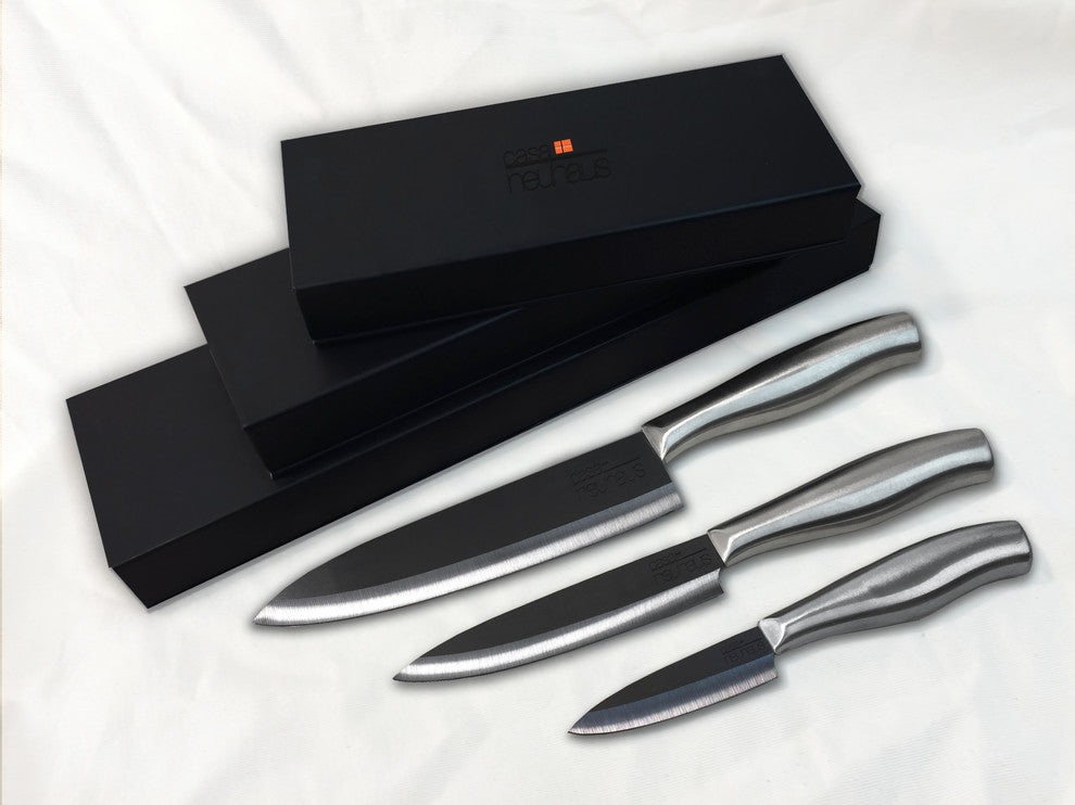 Casa Neuhaus Deluxe Set - 3 Inch Paring, 5 Inch Utility & 7 Inch Chef's Knife