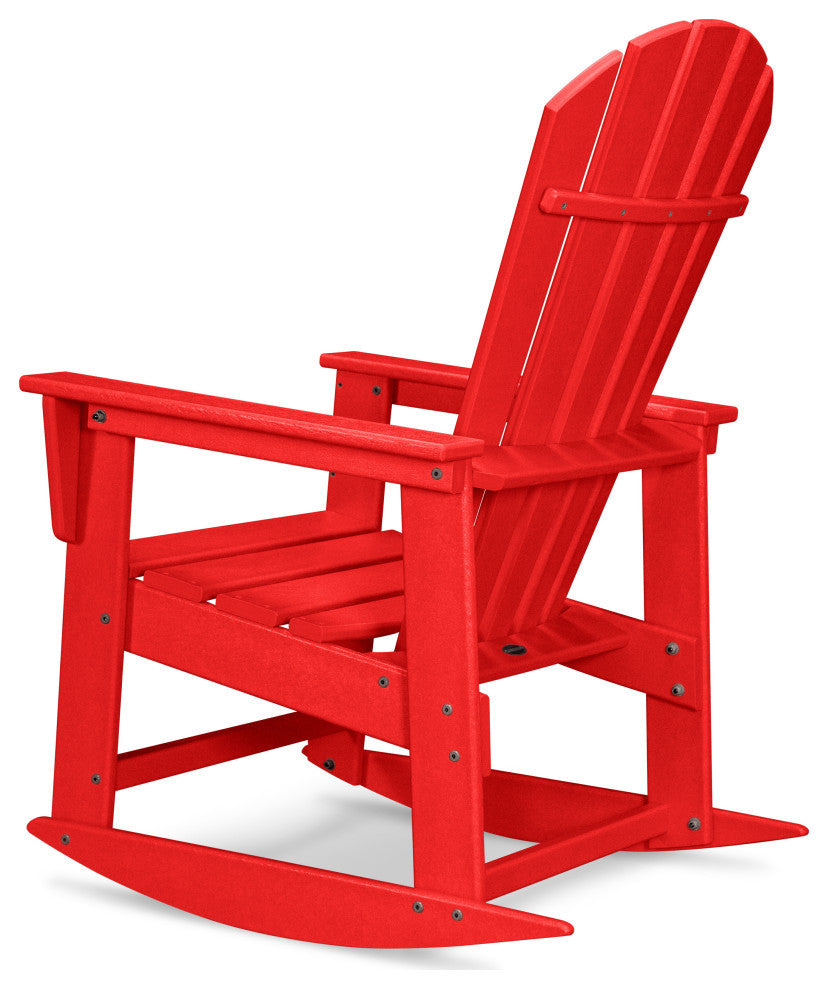 Polywood South Beach Rocking Chair, Sunset Red