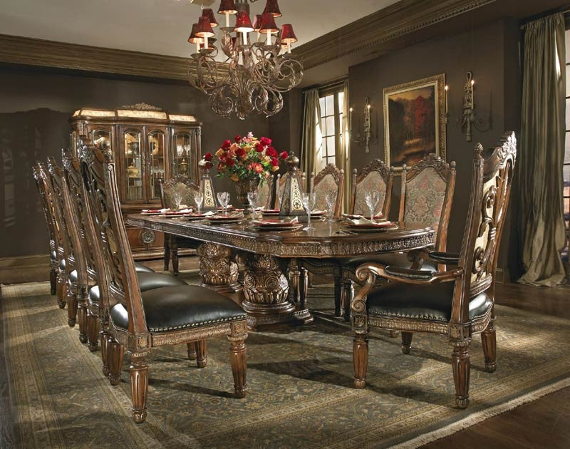 AICO Furniture Villa Valencia 7 Piece Dining Table Set