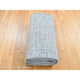 Medium Gray, THE MATRIX Design, Silk With Wool, Hand Knotted Rug, 9'2"x12'3"