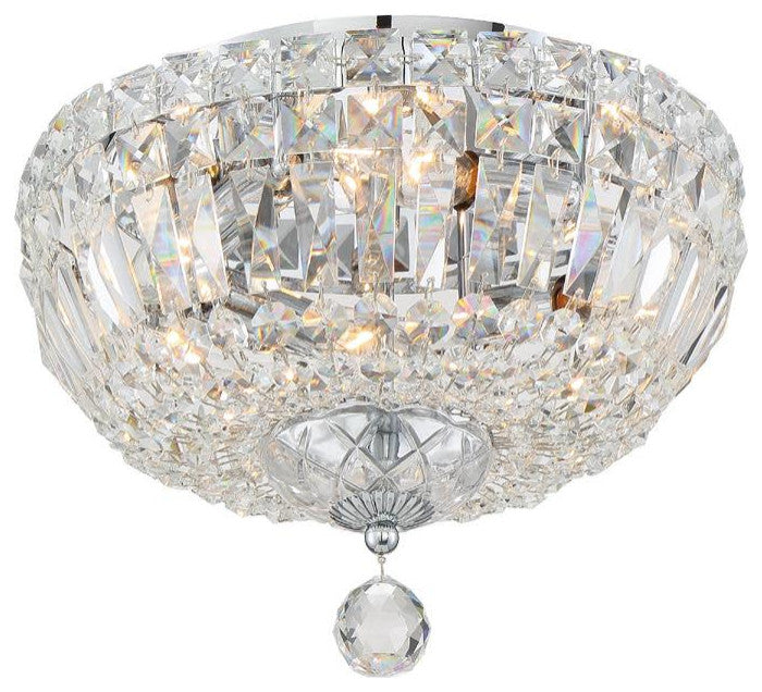 Crystorama Lighting Group ROS-A1004-CL-MWP Roslyn 4 Light 12"W - Polished