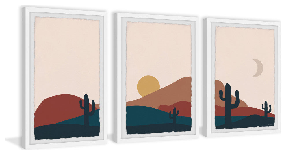 To the Dunes Triptych, Set of 3, 16x24 Panels
