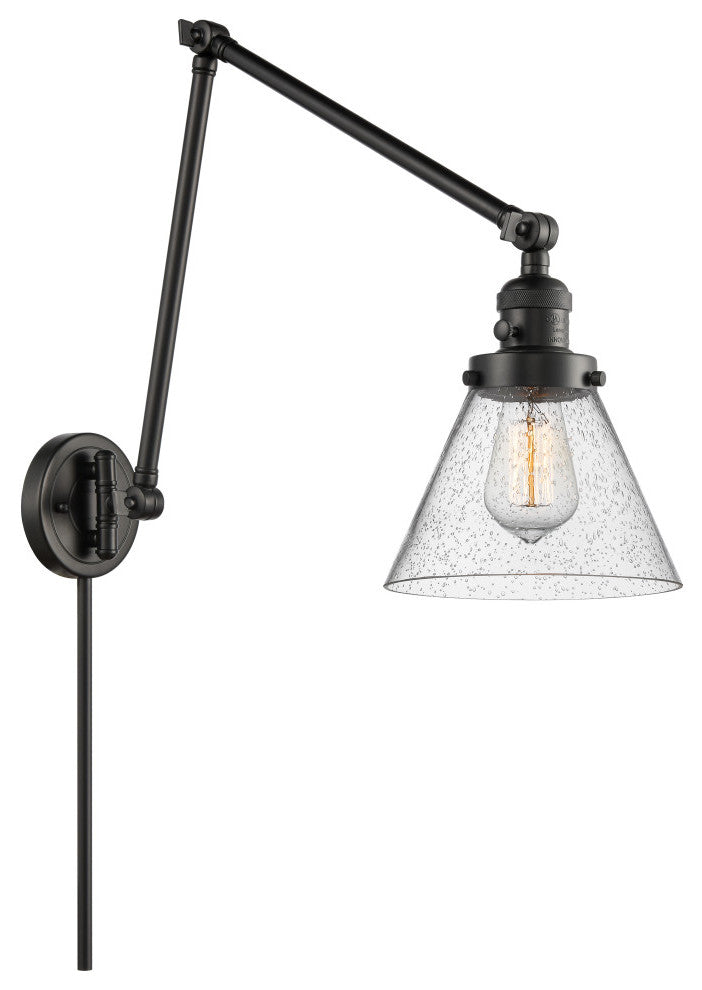 Cone Swing Arm With Switch, Matte Black, Seedy, Seedy
