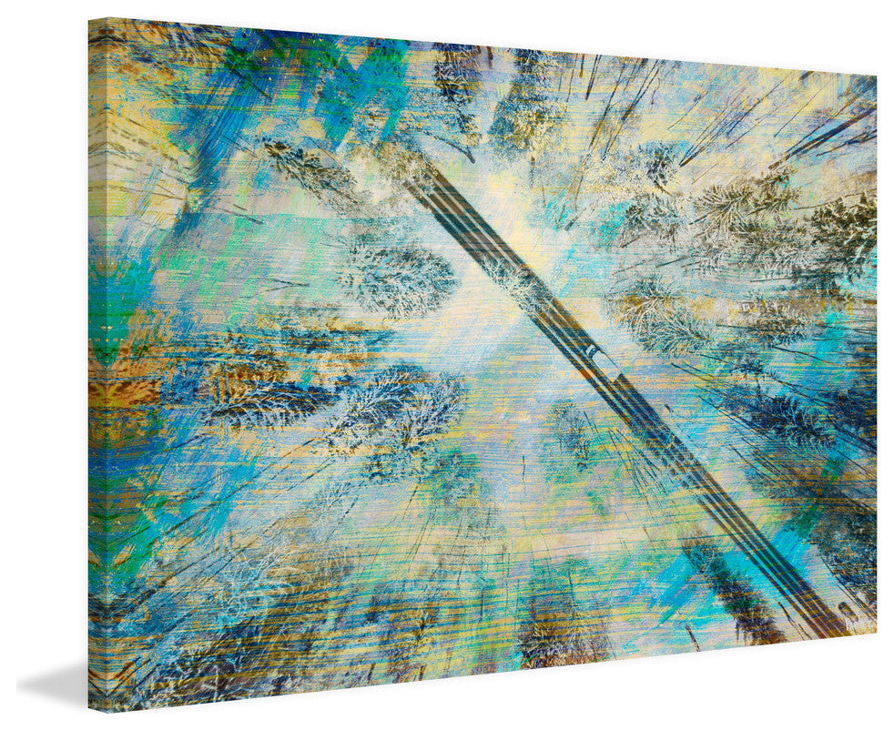 "Tall Tree Road" Painting Print on Wrapped Canvas, 24"x16"
