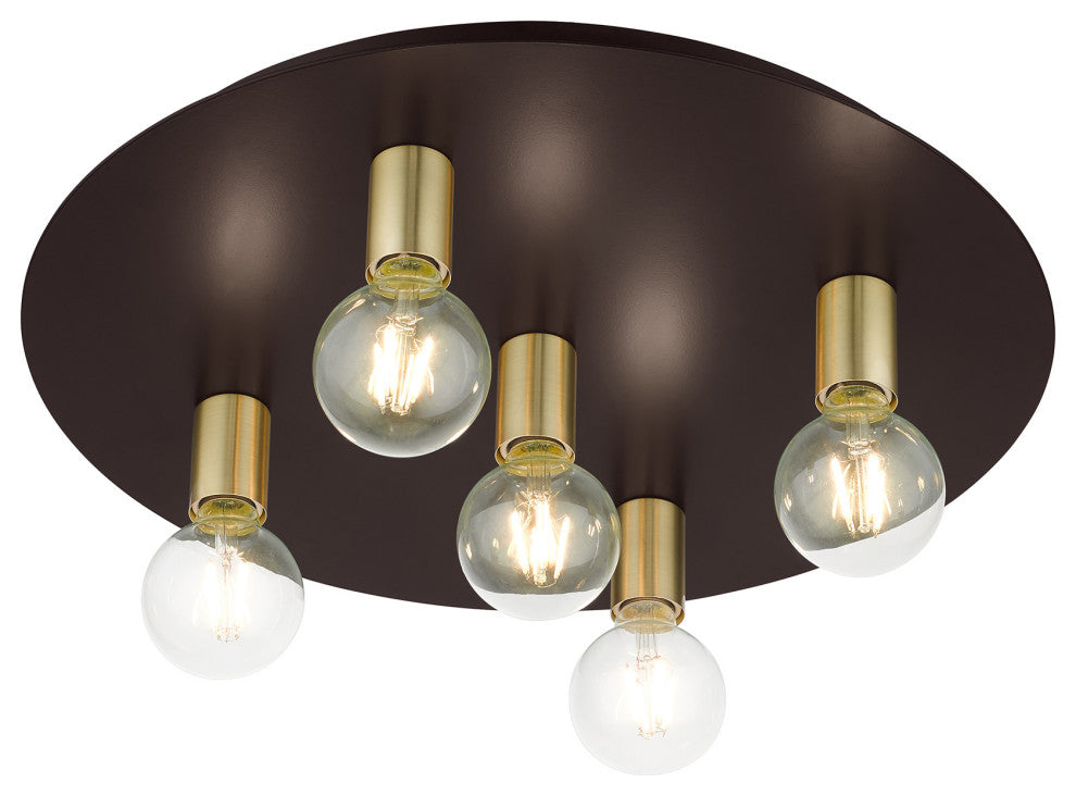 Bronze Transitional, Versatile, Modern, Urban, Minimal Flush Mount