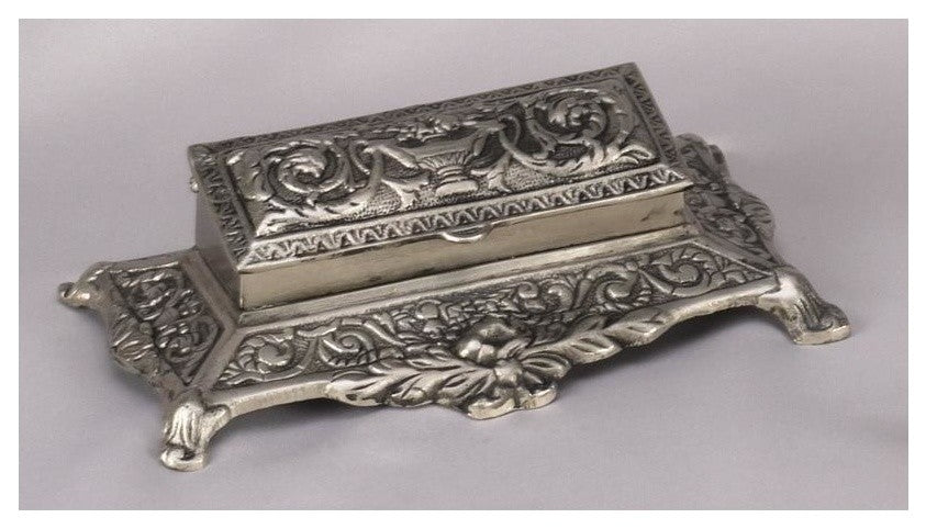Antique Brass Finish Stamp Box