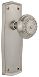 Prairie Plate Passage Meadows Door Knob, Satin Nickel
