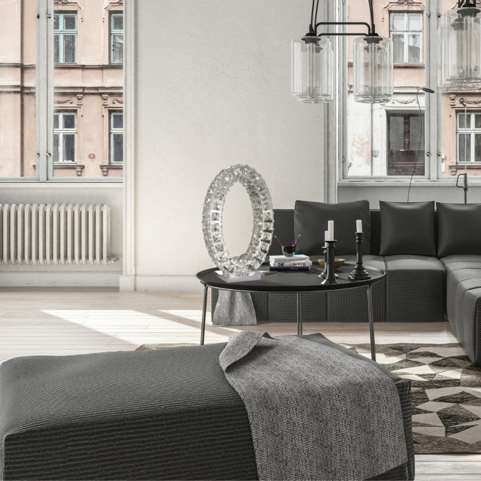 Crystal Extravaganza Integrated LED Table Lamp