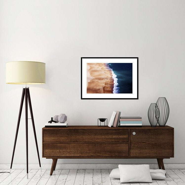 "Silver Coast" Framed Digital Print by Cbomersphotography, 38"x28"