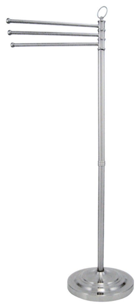 Kingston Brass Freestanding Towel Rack, Polished Chrome