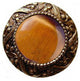 Victorian Jewel Knob Antique Brass, Blue Sodalite Natural Stone, Antique Brass,
