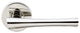 Champagne Lever, Half Passage, RH, Polished Stainless Steel, 2-3/8" Backset