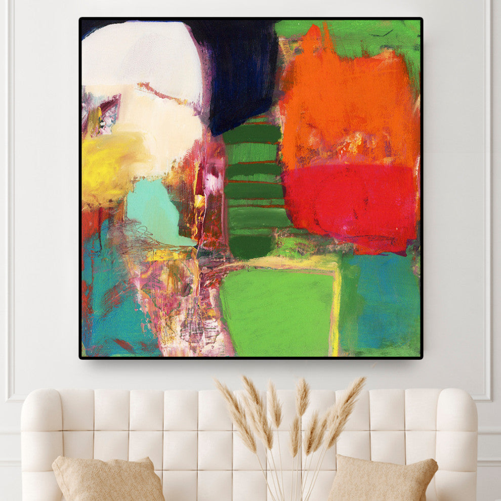 "Heart Chambers" Oversized Framed Canvas, 45" x 45"