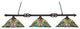 Toltec Lighting Elegante 3-Light Billiard Light, 19", Kaleidoscope