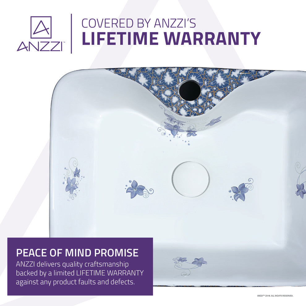 Cotta Series Ceramic Vessel Sink, Lavender