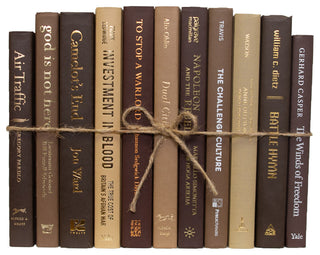 Decorative Books - Chocolate Book Bundle - 1 foot of Brown Books