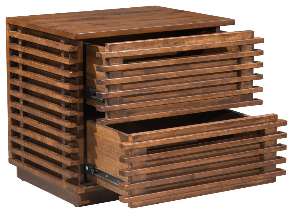 Linea End Table Walnut